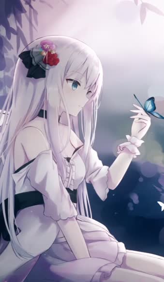Butterfly Girl anime wallpapers iphone