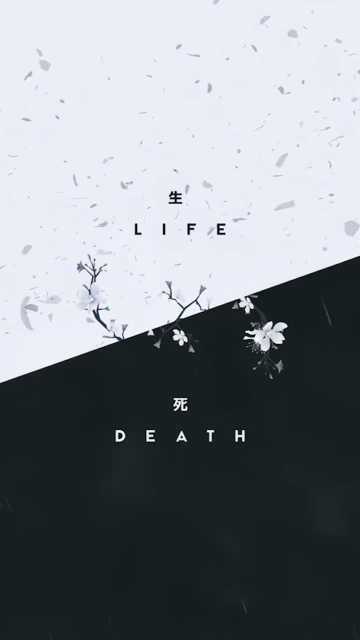 iPhone And Android Life And Death Minimalism Phone Live Wallpaper