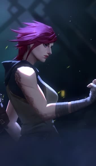 iPhone and Android Jinx And Vi Lol Phone Live Wallpaper