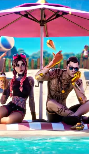 Android  iOS iphone Mobile Fortnite Summer 2021 Free Animated Wallpaper