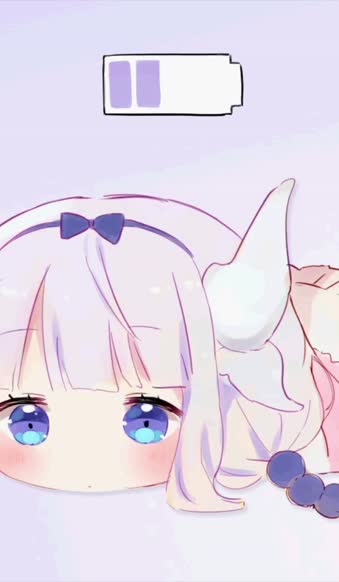 iPhone and Android Kanna Cute Girl Love Battery Live Phone Wallpaper