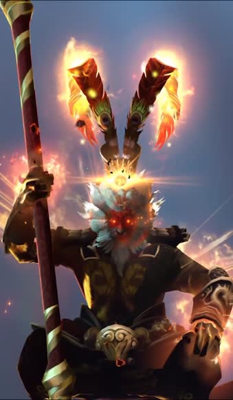 iPhone and Android Monkey King Dota 2 Phone Live Wallpaper