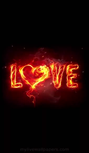 Android  iOS iphone Mobile Love Flame Abstract Live Wallpaper