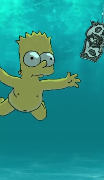 Android  iOS iphone Mobile Simpsons Bart Nirvana Free Live Wallpaper