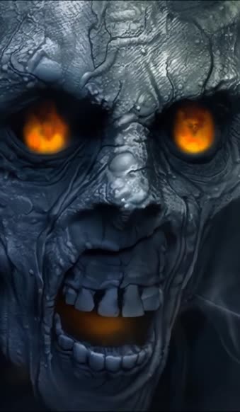 iPhone and Android Terrible Nightmares Demon Face Phone Live Wallpaper
