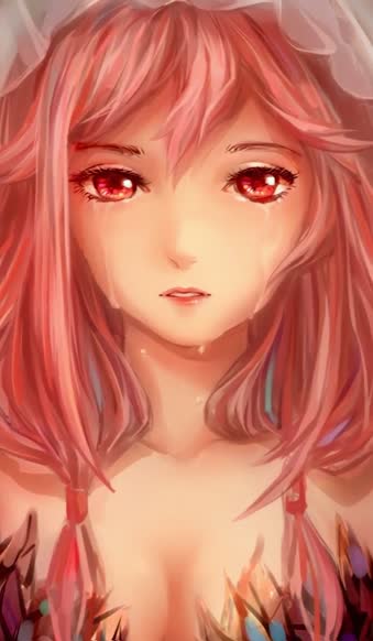 iPhone And Android Inori Yuzuriha Crying Guilty Crown Phone Live Wallpaper