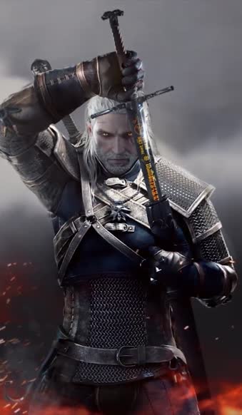 iPhone and Android Geralt Of Rivia The Witcher 3 Wild Hunt Phone Live Wallpaper