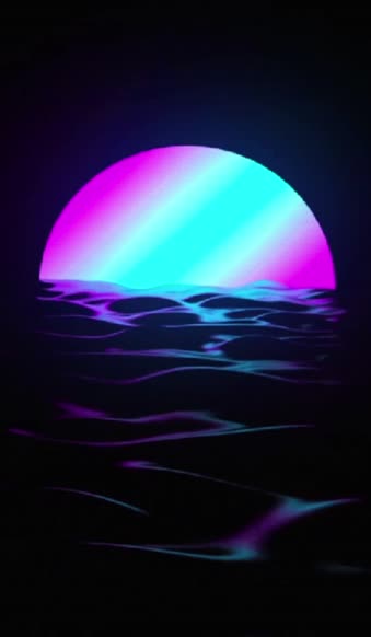 Live Phone Retro Waves Wallpaper To iPhone And Android