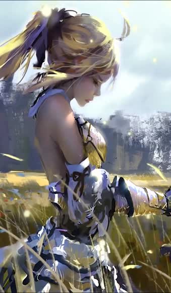 iPhone  Android Fate Saber Lily Phone Live Wallpaper