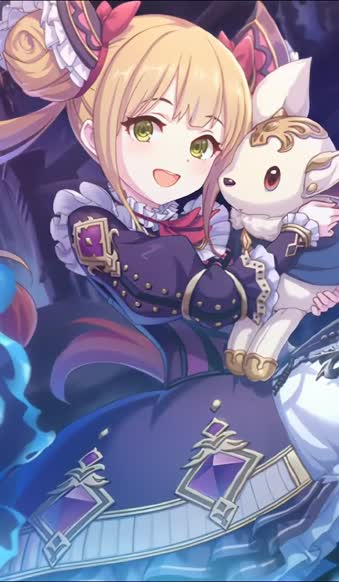 iPhone and Android Princess Connect Redive Character Luna Phone Live Wallpaper