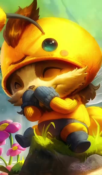 Teemo Bees Lol For iPhone Wallpaper