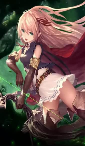 iPhone  Android Arisa Sylvan Archer From Shadowverse Free Wallpaper