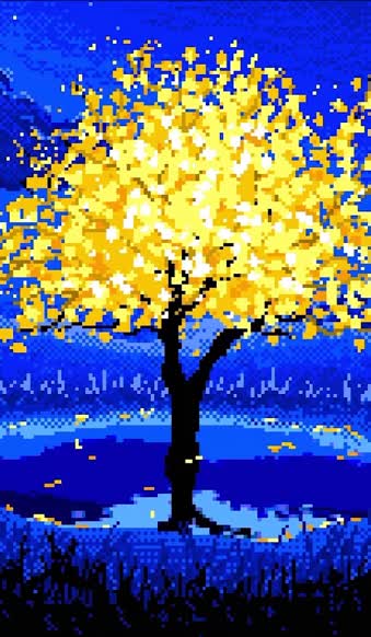 iPhone And Android Yellow Autumn Tree Leaf Fall Phone Live Wallpaper