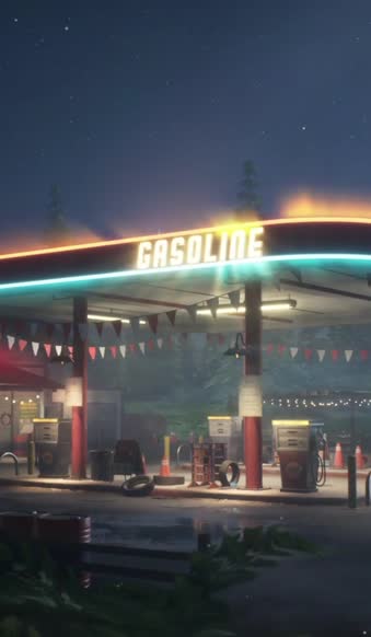 Live Gas Station Wallpaper For Iphone Or Android