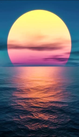iPhone  Android Sunset Ocean Water Phone Live Wallpaper