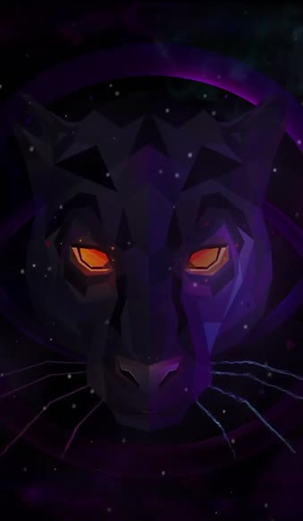 iPhone  Android Panther Sparkle Eyes Phone Live Wallpaper