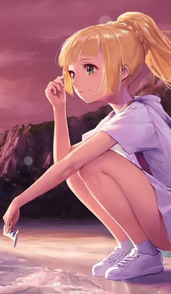 Android  iOS iphone Mobile Lillie Beach Time Pokemon Desktop Free Live Wallpaper