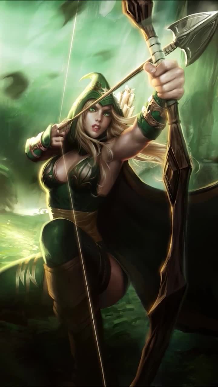 iPhone And Android Sherwood Forest Ashe League Of Legends Phone Live Wallpaper