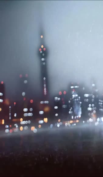 iPhone  Android City Rain Lights Phone Live Wallpaper