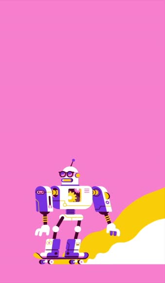 Live Phone Skateboarding Robot Wallpaper To iPhone And Android