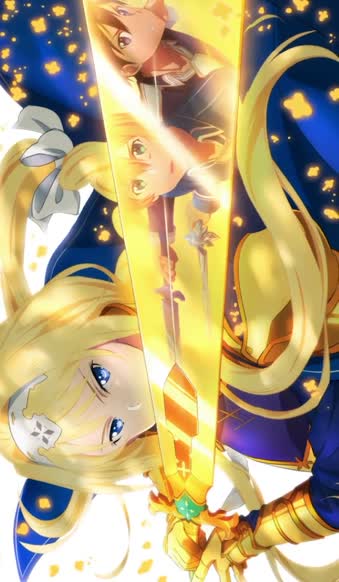 iPhone and Android Alice Zuberg Fragrant Olive Sword Sword Art Online Alicization Phone Live Wallpaper