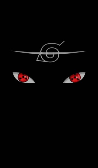 iPhone and Android Itachi Naruto Black Eyes Phone Live Wallpaper