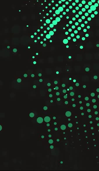iPhone And Android Abstract Dark Green Dots Phone Live Wallpaper