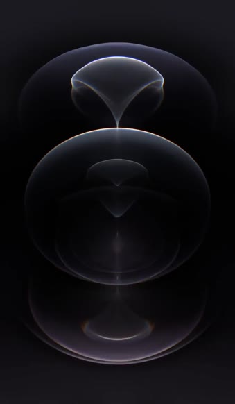 Resonance Space Gray Dark iPhone 12 Pro Live Wallpaper