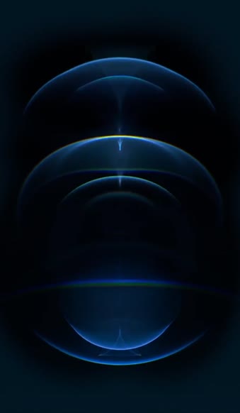 Resonance Blue Dark iPhone 12 Pro Live Wallpaper
