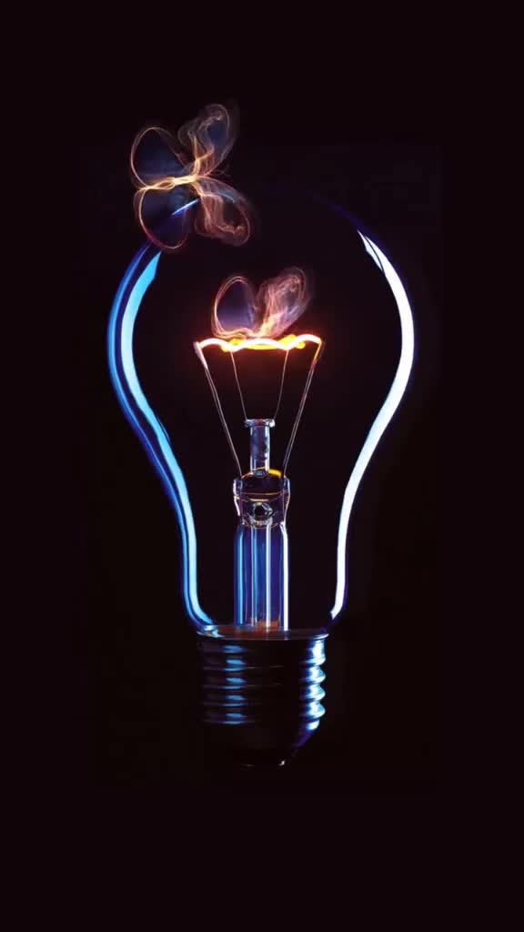 Download Cool Light Bulb And Butterfly Free Live Phone Wallpaper