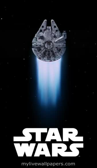 Cool Millennium Falcon Star Wars Live Phone Wallpaper