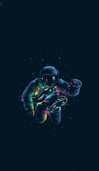 Abstract Astronaut Space Live Wallpaper To iPhone And Android Phones
