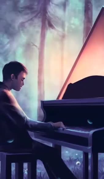Android  iOS Forest Pianist Mobile Live Wallpaper