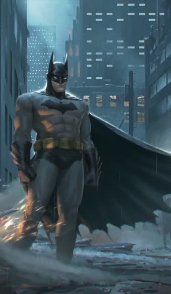 iPhone  Android Batman Saves The Day Smoke Phone Live Wallpaper