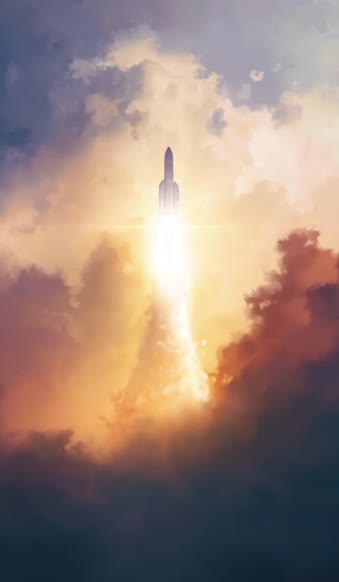 Android  iOS iphone Mobile Ariane 5 Rocket Launch Free Live Wallpaper