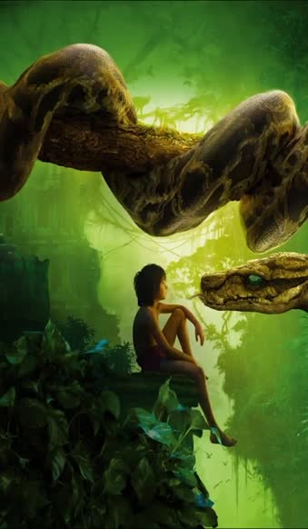 iPhone  Android Jungle Book Mowgli Kaa Snake Phone Live Wallpaper