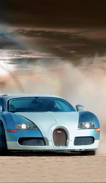 iPhone  Android Bugatti Veyron Dust Smoke Phone Live Wallpaper