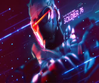 Soldier 76 Overwatch Live Wallpaper