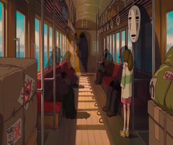 Spirited Away Train Live Anime Wallpaper