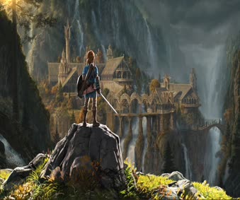 Link in Rivendell Animated Wallpaper