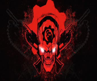 Gears Of War Red Skull Live Wallpaper
