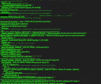 hacker coding green screen 4k animated windows