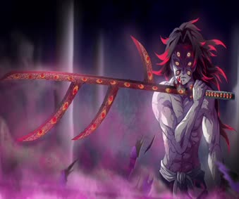 Anime Demon Slayer Kokushibou 4k Live Wallpaper