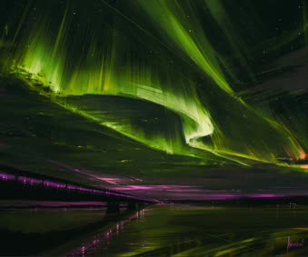 RGB Aurora Borealis Live Wallpaper