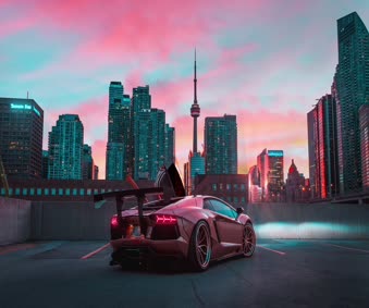 Lamborghini Aventador Car 4k Animated Windows