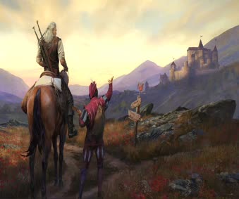 Geralt and Jaskier Live Wallpaper