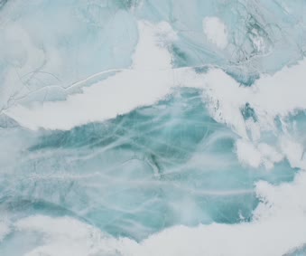Aerial Shot Of A Frozen River Live Wallpaper