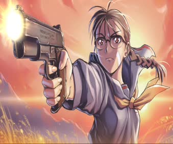 Anime Girl Shooting Range Live Wallpaper