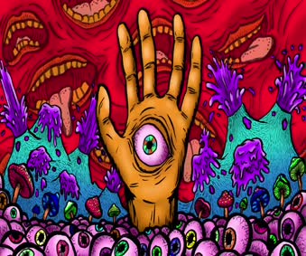 Eye Hand Preppy Wallpaper