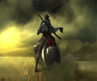 Sandstorm Rider Live Wallpaper Engine